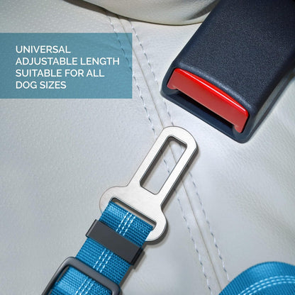 Dog Seat Belt for Car - Adjustable Dog Car Safety Harness, Elastic anti Shock Dog Seat Belt.
