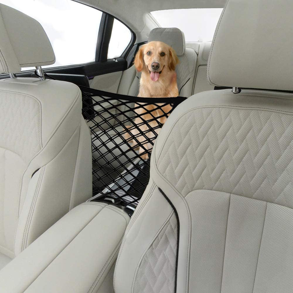 Car Dog Barrier,Dog Car Net Barrier,Pet Barrier,Auto Safety Mesh Organizer,Safety Car Divider for Children and Pets,2 Layer