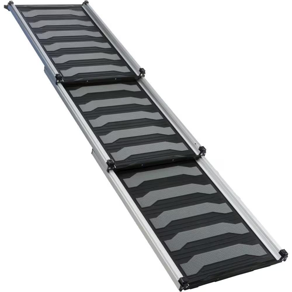 Heavy-Duty 69 In. Telescoping Pet Ramp, Lightweight Aluminum, Portable Dog Ramp, Car Ramp, Extra Long