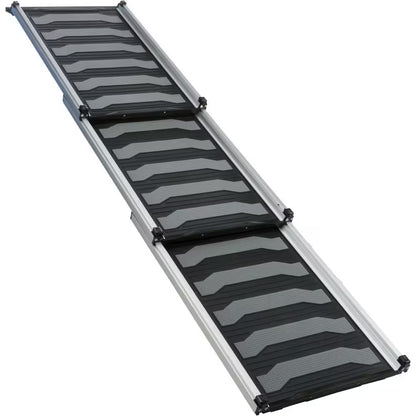 Heavy-Duty 69 In. Telescoping Pet Ramp, Lightweight Aluminum, Portable Dog Ramp, Car Ramp, Extra Long
