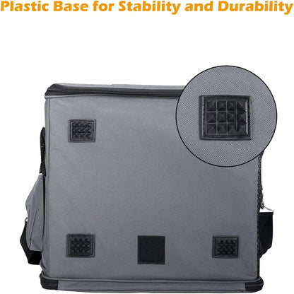 Pet Car Booster Seat Carrier Airline Approved for Dog Cat Puppy Small Animal Travel Cage (Gray, Large-Hold Pet up to 15Lb)