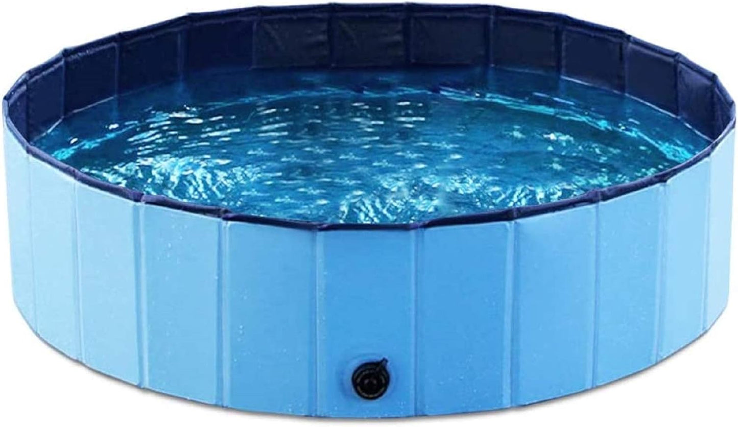 63“Collapsible Dog Pool,Foldable Dog Pool for Kids,Kiddie Pool for Kids,Dog Pool for Pets,Dog Swimming Pool,Dog Pet Pool,Dog Bathing Pool